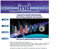 Tablet Screenshot of industrialmachinedesigns.com